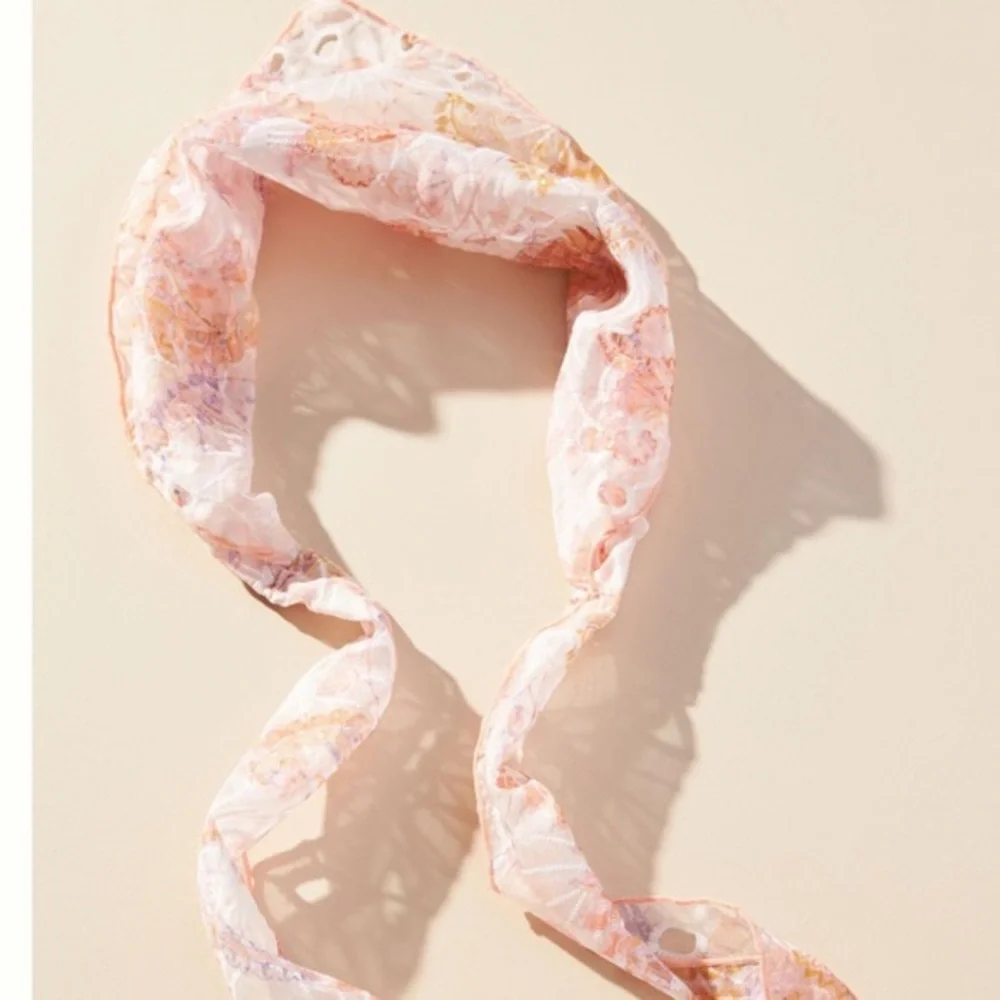 Pastel Floral Head Scarf